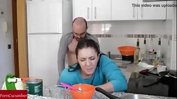 Hot Wife Fuck Hard av ektemann-Siste Kjøkken Sex