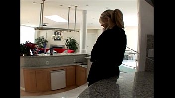 Vroča blondinka žena Vicky Vette njen mož gledati